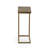 Modern Gold 10" W x 25.3" H Space-Saving C-Shaped Side Table-351710573-351710571