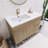 41.73228'' Single Bathroom Vanity with Acrylic Top