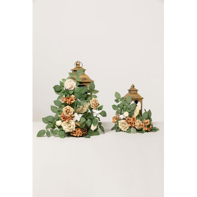 Guirlandes de fleurs Ling's Moment de 60 cm (2 pi) brun terre et beige