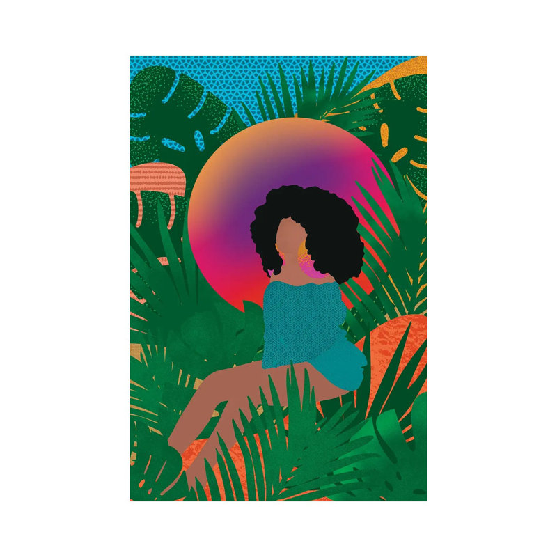 Wilderness And Afros - Print on Canvas, 30.48 cm H x 45.72 cm W, Wrapped Canvas