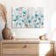 «Teal Poppy Garden», reproduction sur toile-1105707702