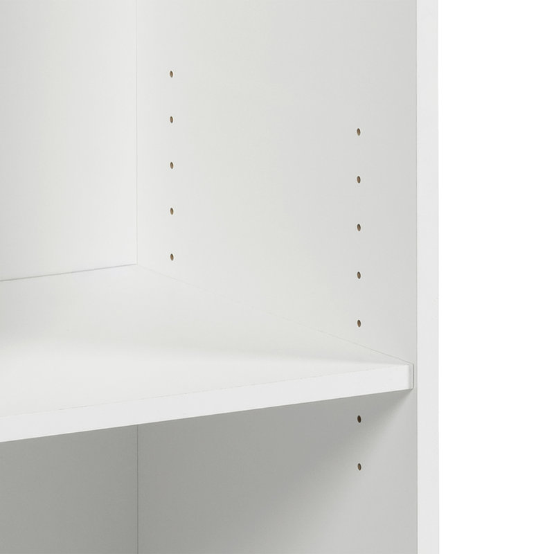 McAlmont Hall Tree 14.75'' Wide, Coat Rack Freestanding Hall Tree with 3 Hooks, Entryway Furniture for Coat and Shoe Storage, Entryway Organization with an Adjustable Shelf, 14.75"W x 72.5"H x 15.5"D, White