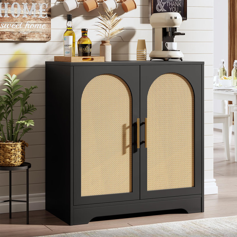 76.2cm Sideboard, Black