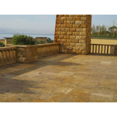 Ensemble de pavé Travertine Marzana