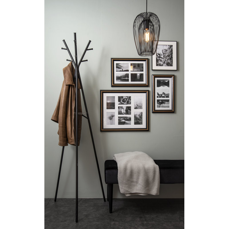 Deer Metal Freestanding Coat Rack, Black