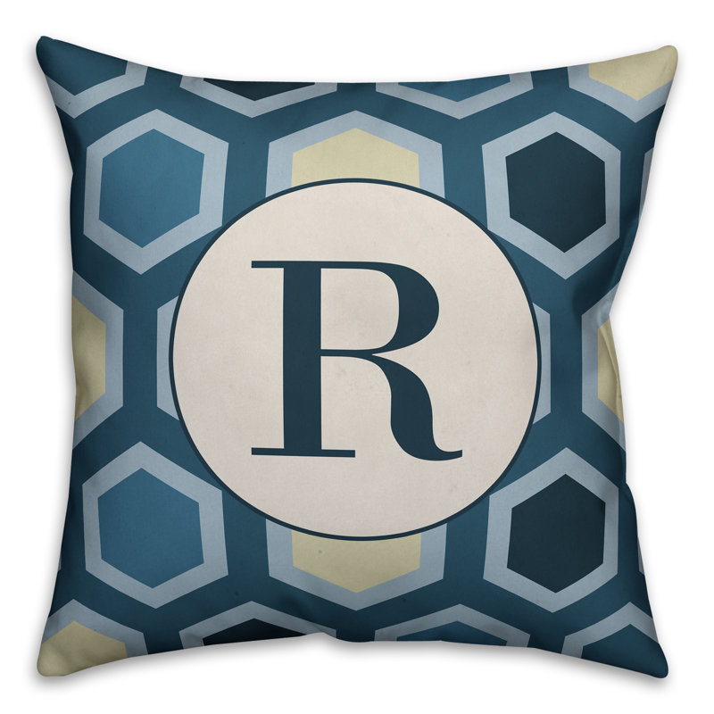 Geometric Reversible Throw Pillow, R