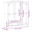 Saguache 3 Door Wardrobe
