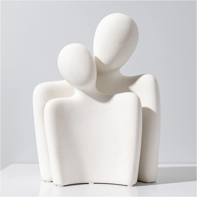 Couple de statues amoureux de la céramique figurine ...