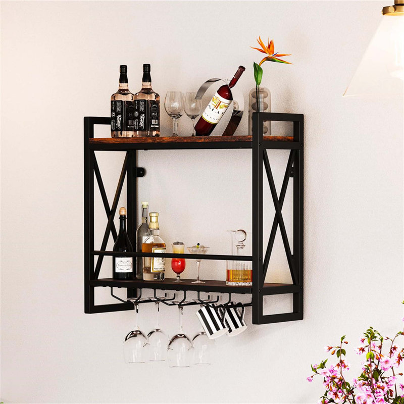 Anayelis Wine Bottle & Glass Rack