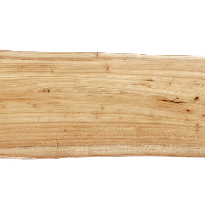 Banc en bois massif Kaster, H 18,1 po x l 63 po x P 10,6 po