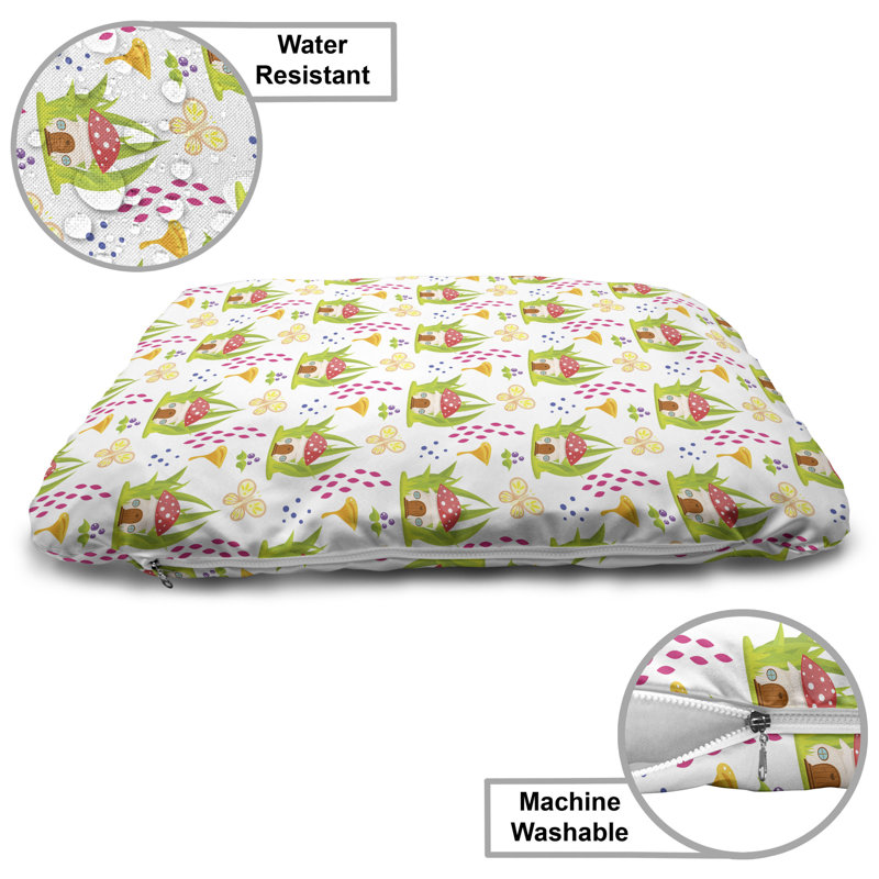 Multicolore, lit pour animal de compagnie Ambesonne Mushroom, Spring Forest Toadstool House