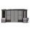 Solarium toutes saisons 12 x 14 pi, solarium mural permanent avec fenêtres en polycarbonate détachables, solarium en aluminium avec 2 portes coulissantes verrouillables pour terrasse de jardin