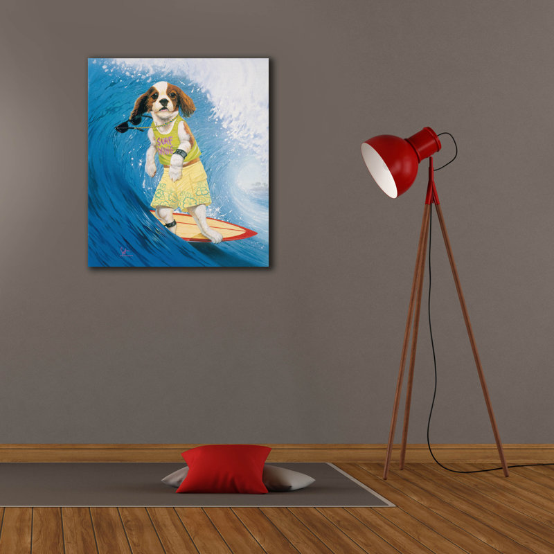 «Surf Dawg» par Scott Westmoreland, H 30 po x l 26 po x P 1,5 po