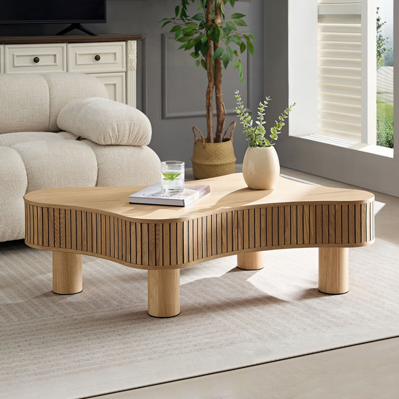 Table basse tambour Modern, Naturel