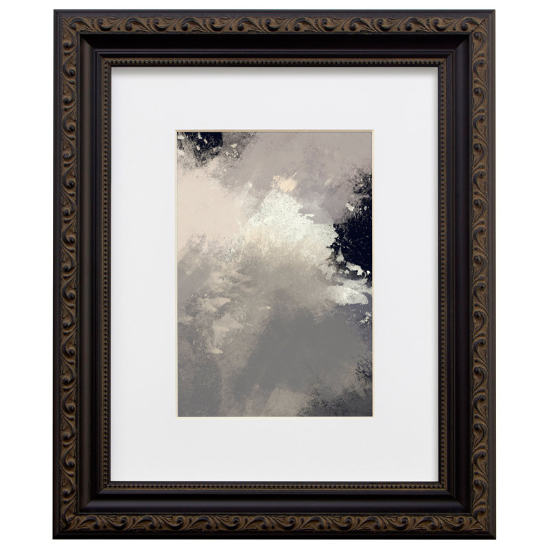 Cadre photo Arlena, Noir, 12 po x 12 po emmêlé à 9 po x 9 po