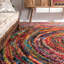 Tapis bleu / rose / jaune Padma-18100744