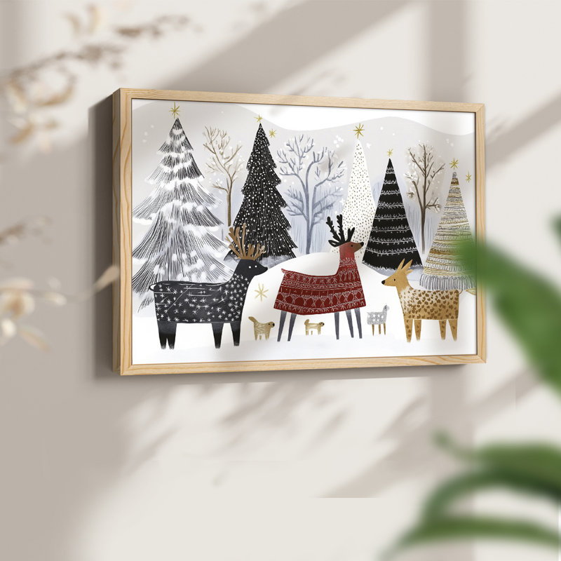 «Chirstmas Art» - CXLVI - Impression encadrée - Restickable, Naturel, H 16 po x l 20 po