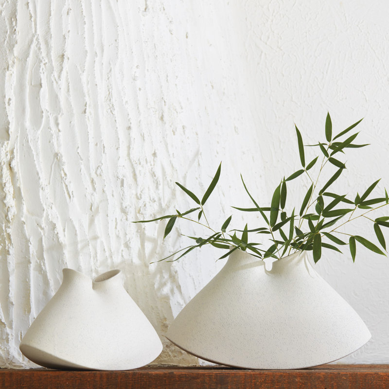 Under the Sea Vessel Rustic White Table Vase, 10" H x 17" W x 7.5" D