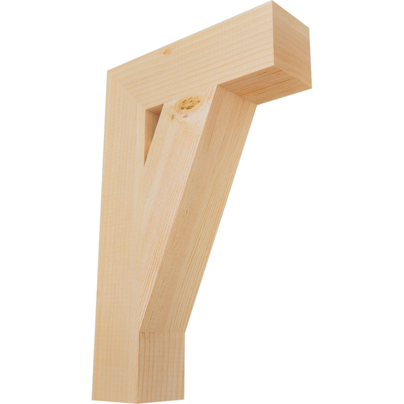 Traditional Block Bracket, Douglas Fir (Smooth), 22" H x 4" W x 14" D
