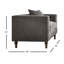 Chaise simple avec coussin et garniture cloutée