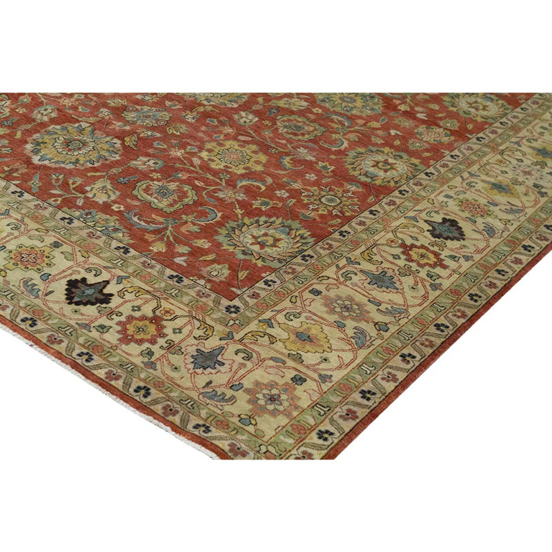 Handmade Silk and Wool Oriental Area Rug