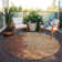 Machine Washable Indoor/Outdoor Xhevrie Paprika Rug
