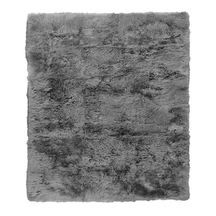 Sheepskin Area Rug in Gray
