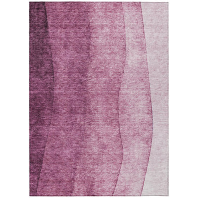 Tapis intérieur / extérieur rosé 9 pi x 12 pi Merlot