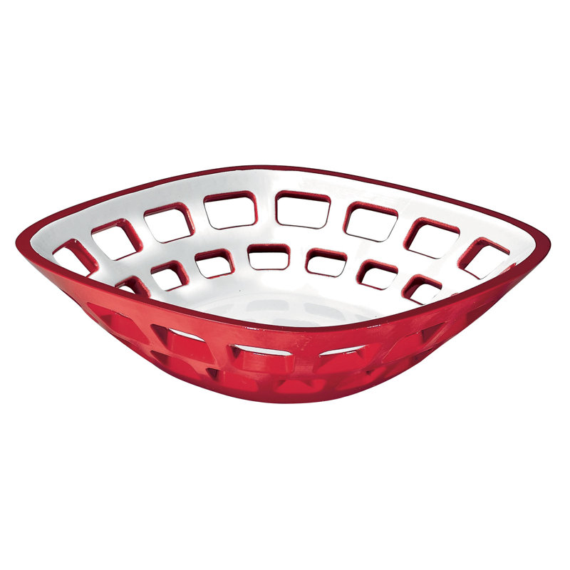 Vintage Two Toned Bread Basket in Red