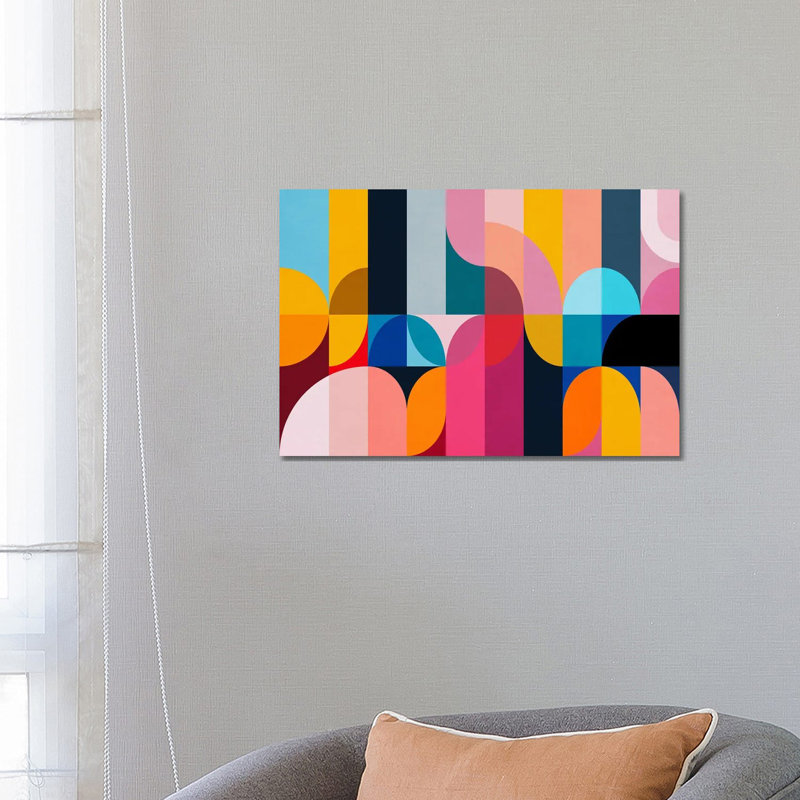 «Joy of Colours VII», reproduction d'art sur toile tendue, H 18 po x l 26 po