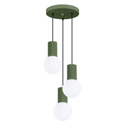 Bernis 3 - Light Brushed Nickel Pendant