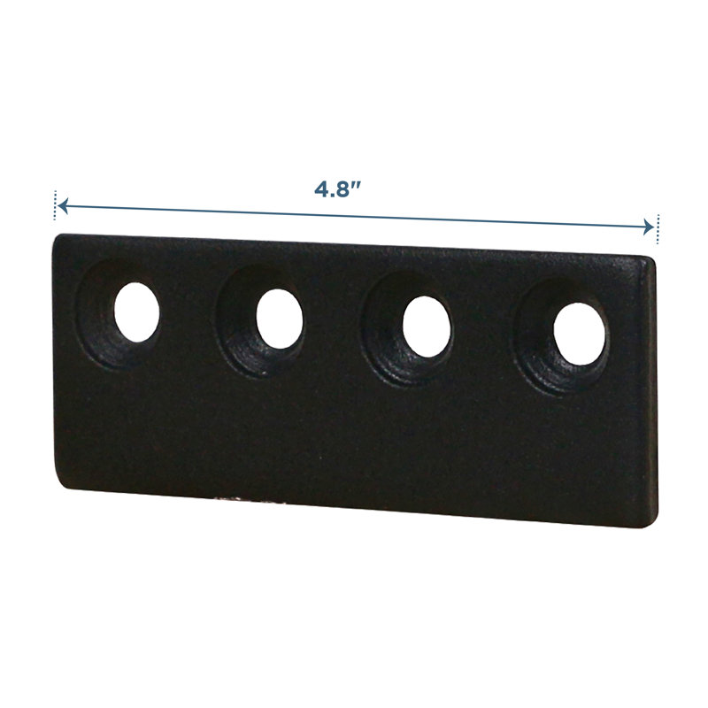 Adaptateur Connexion de rail, Noir mat