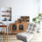 Metal Reclining Chair For Relaxing - Gray Ergonomic Lazy Adjustable Back Maximum Comfort