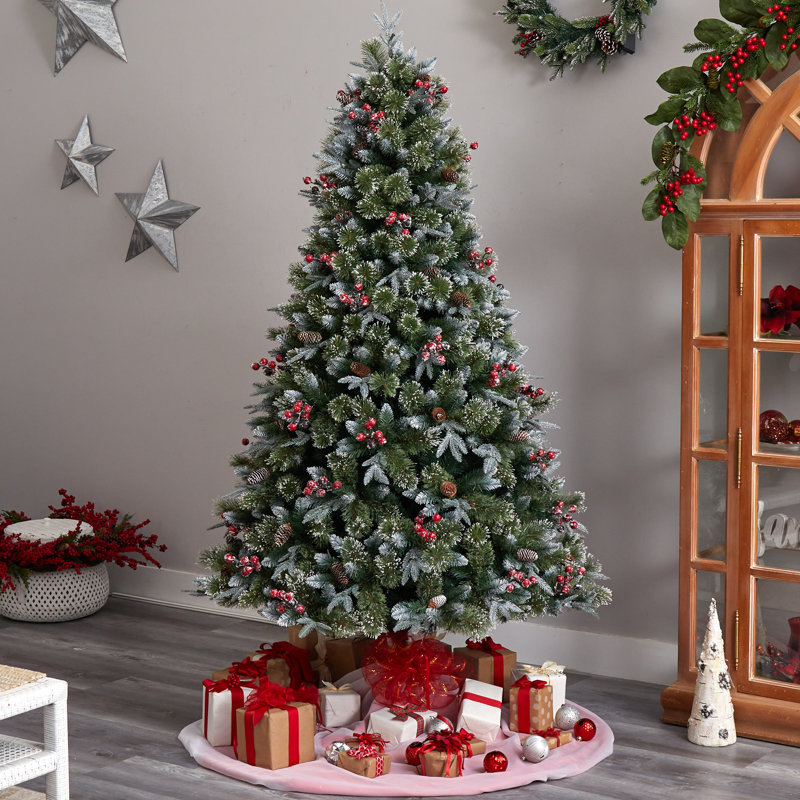 90' H Lighted Artificial Spruce Christmas Tree