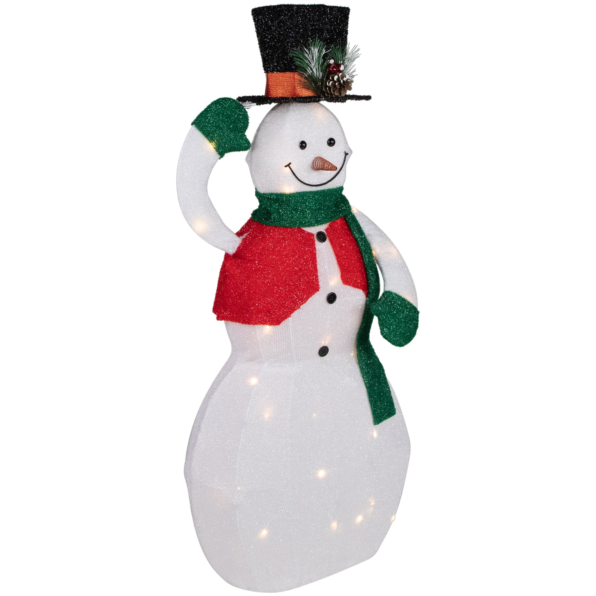 Northlight Lighted Snowman Figurine | Wayfair