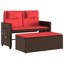 Banc de patio inclinable avec coussins vidaXL-99049279