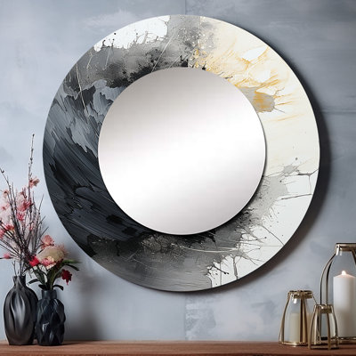 Selihom - Abstract Round Mirror Wall Decor