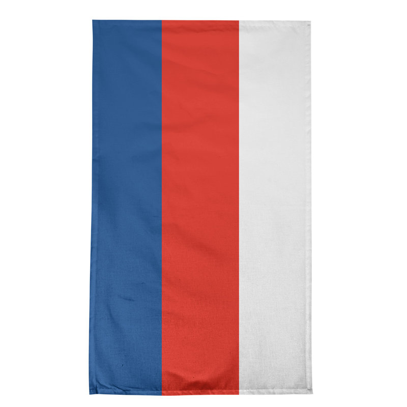 Stripe Tea Towel Kitchen Towel, Poly Twill, Blue/Red/White Toronto Baseball