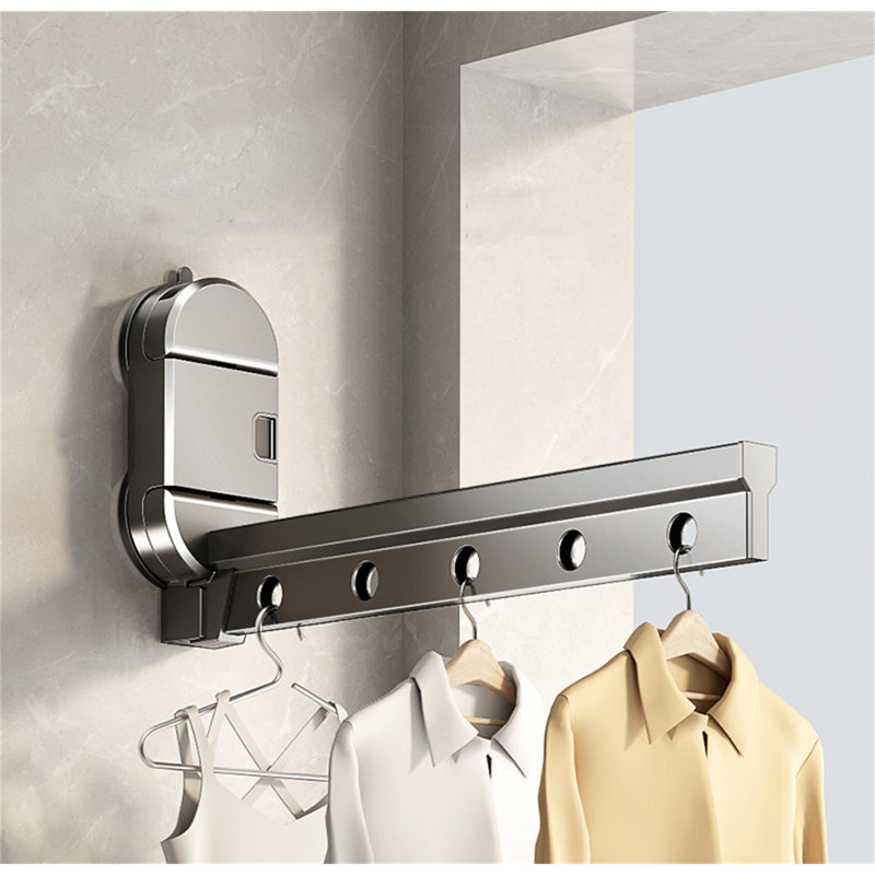 Portemanteau pliant à ventouse, H 5,94 po x l 10 po x P 2,55 po