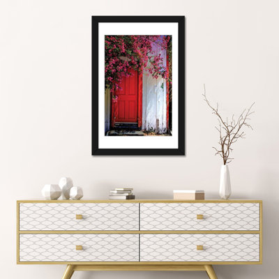« red porte », reproduction de photo sur toile