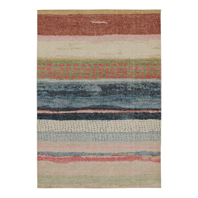 Distressed Homage Hand Knotted Wool Abstract Area Rug