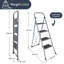 4-Step Steel Portable Folding Heavy Duty Ladder Non Slip Matt-490708825