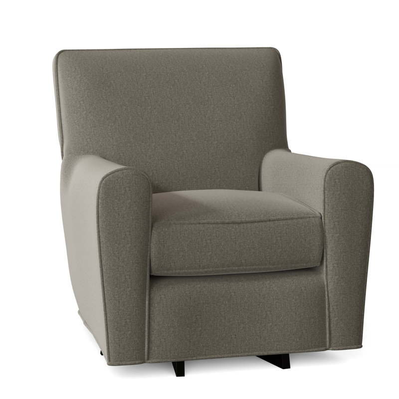 Venus Upholstered Swivel Armchair, No, Craftwood 16 Gray Performance Chenille