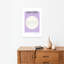 Cancer Zodiac Moon Minimalist Modern Abstract Crab Lavender Landscape Nature Wall Art Print by Anne-Marie Volfova - Wrapped Canvas Print-1692889807