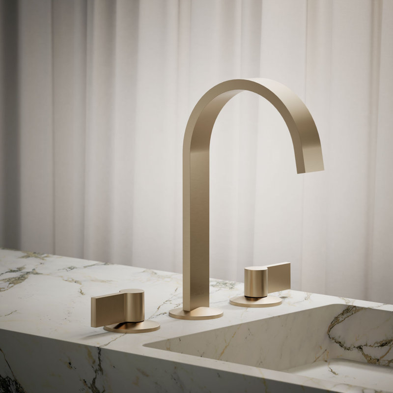 Components™ Bathroom Sink Spout with Ribbon Design, Matte Black