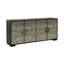 Armoire d'appoint 4 portes avec portes en verre Emry Emry