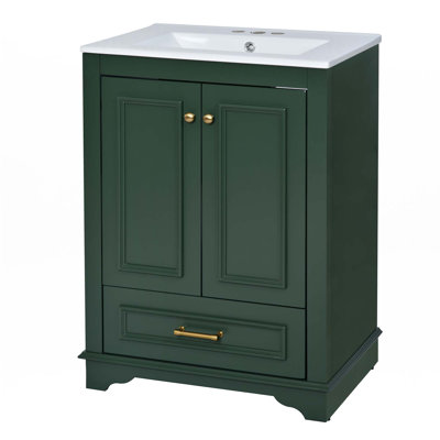 Meuble-lavabo 24 po avec lavabo en céramique