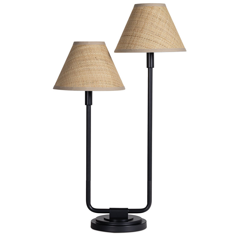 Polly Double Arm Table Lamp Oil Rubbed Bronze, Black, Black