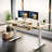 Bureau de travail électrique à hauteur ajustable avec plateau pour clavier Lilja-350881377-350881376