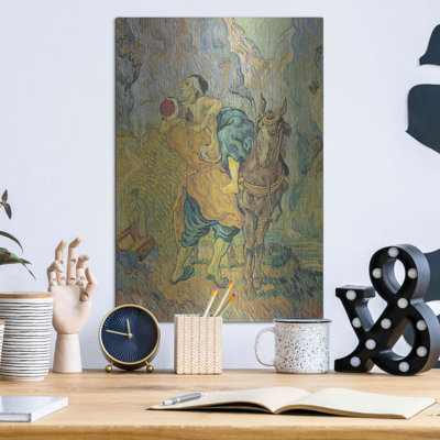 «Der Barmherzige Samariter» par Vincent Van Gogh, art mural en métal